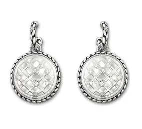 Swarovski Clear Crystal Rhodium Pierced Earrings PAPRIKA CAGE -1181648