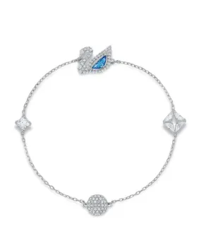 SWAROVSKI Remix Dazzling Swan Magnetic Bracelet, Blue, Medium -5563465