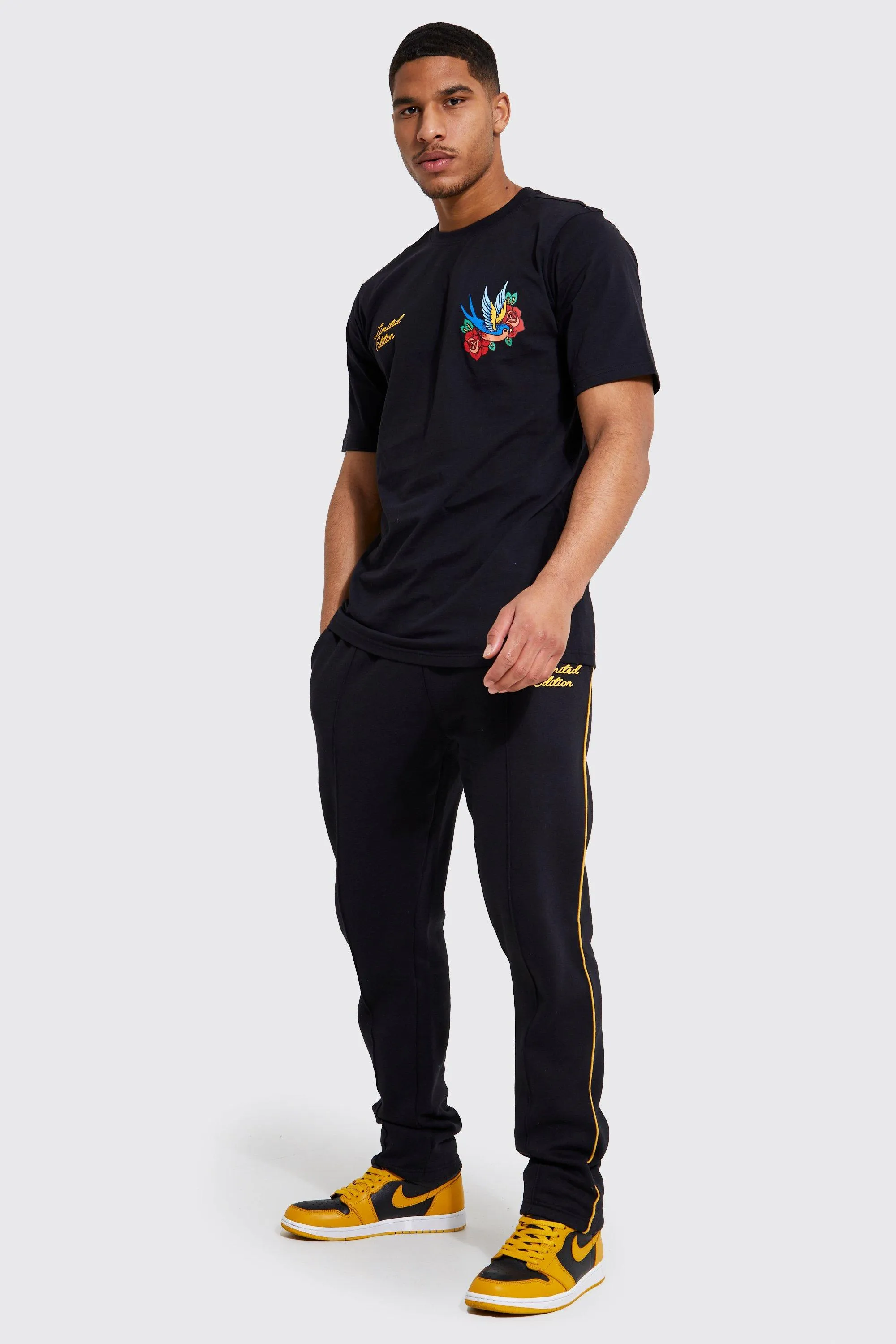 Tall Lmtd Bird T-shirt And Jogger Tracksuit