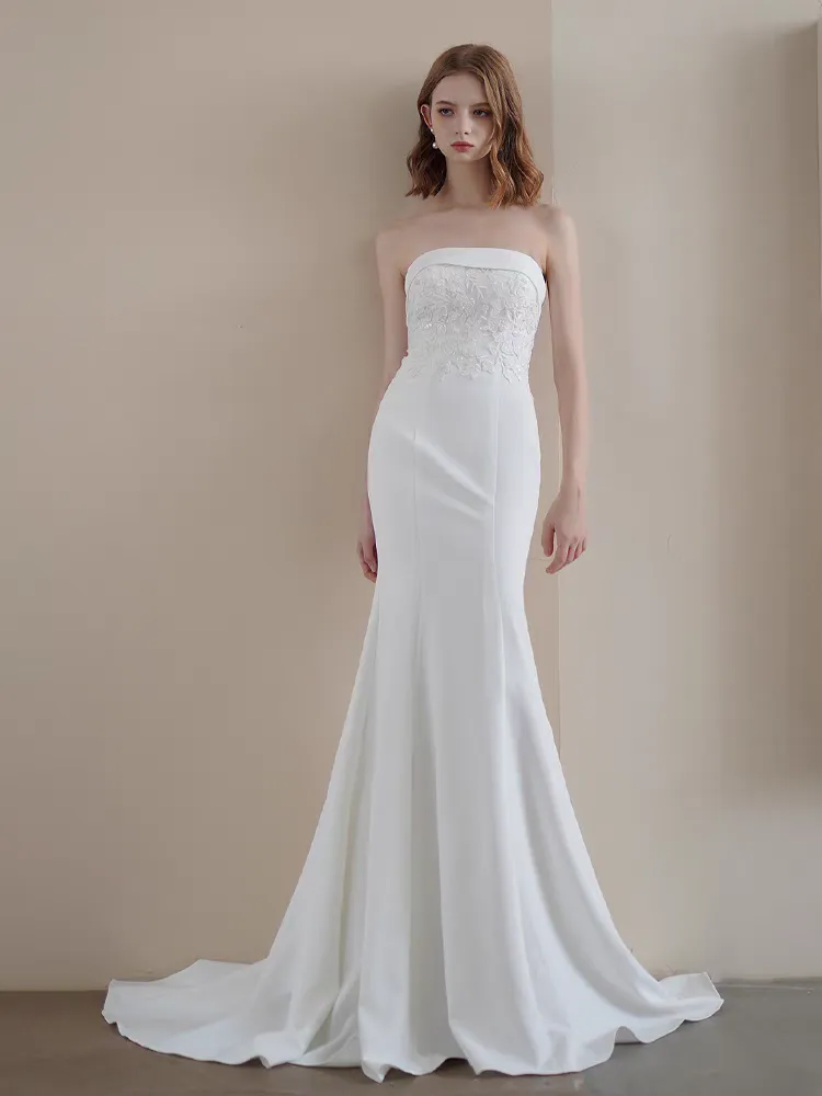 The Lainey Wedding Bridal Tube Gown