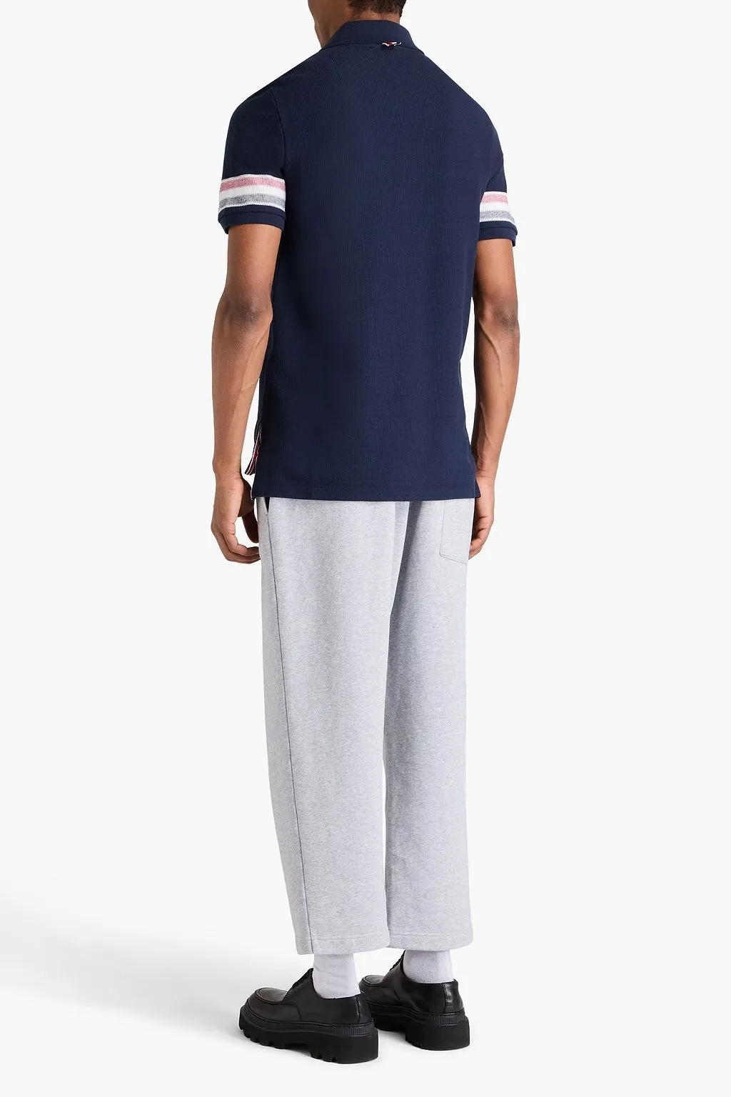 THOM BROWNE  |Cotton Short Sleeves Bridal Logo Designers Outlet Polos