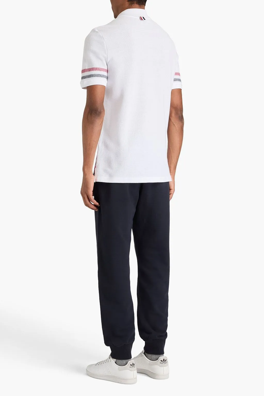 THOM BROWNE  |Cotton Short Sleeves Bridal Logo Designers Outlet Polos