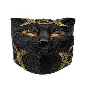 Triple Moon Cat Trinket Box