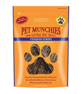 Venison strips 600g may vary Pet Munchies