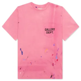 Vintage Logo Painted Tee - Salmon