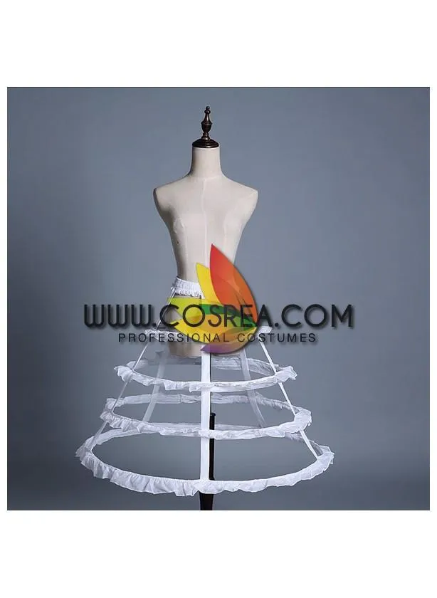 White 4 Tier Bird Cage Petticoat