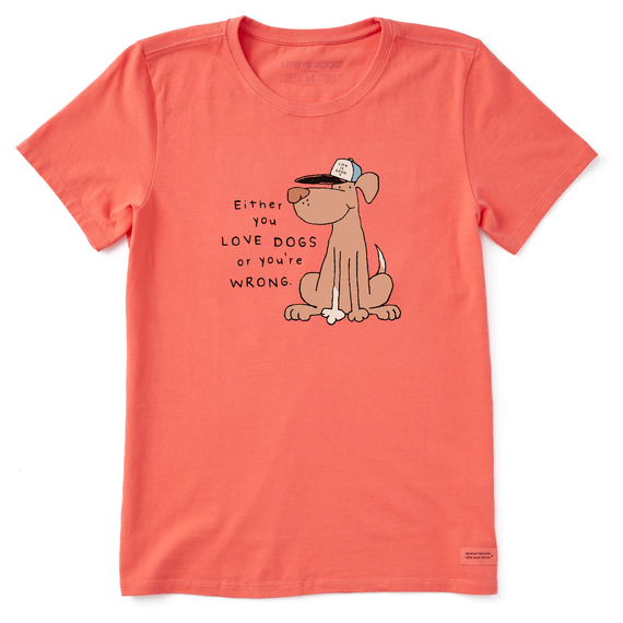 Women's Mutt Love Dogs Crusher Tee