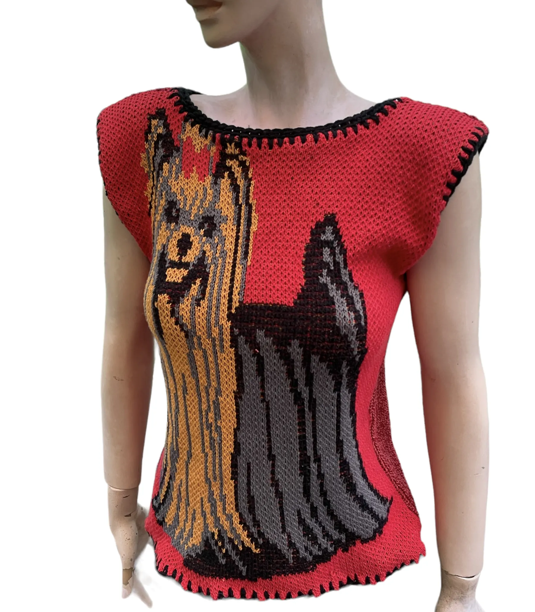 Yorkshire terrier puppy dog knit top