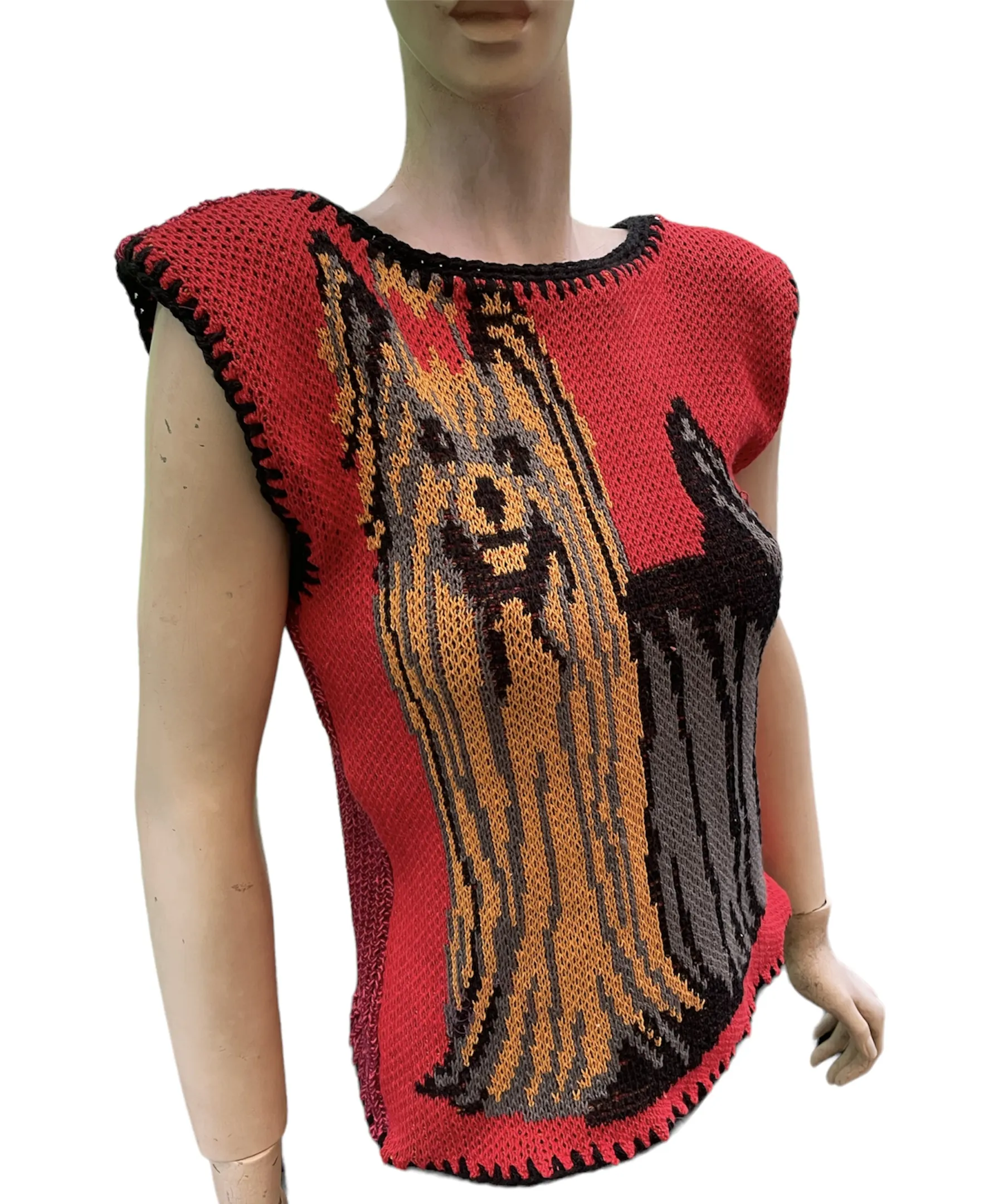 Yorkshire terrier puppy dog knit top